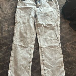 Cute jeans from Pacsun with little artistic details.